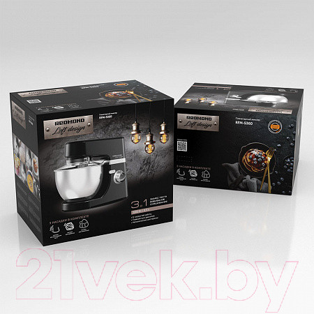 Изображение товара Миксер стационарный Redmond RFM-5360 (черный/хром)