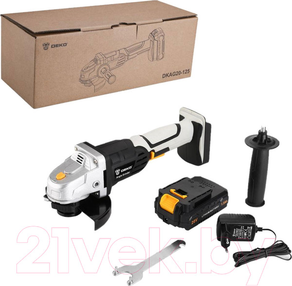 Изображение товара Угловая шлифовальная машина Deko DKAG20-125 / 063-2150