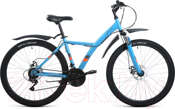 Изображение товара Велосипед Forward Dakota 27.5 2.0 D 2022 / RBK22FW27607 (16.5, бирюзовый/ярко-оранжевый)