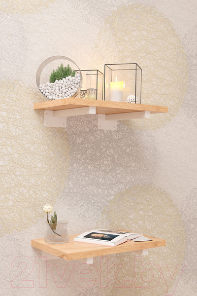 Изображение товара Полкодержатель Millwood 20.1x8 (2шт, белый)