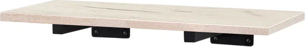 Изображение товара Полка Millwood Настенная с кронштейном 40x20 (дуб белый Craft/черный)