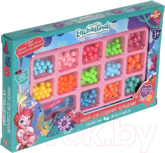 Изображение товара Набор для создания украшений MultiArt Энчантималс / BEADSET-MID-EN1