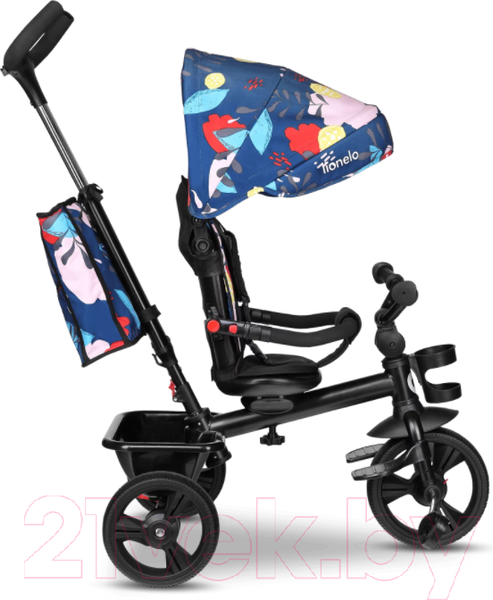 Изображение товара Трехколесный велосипед с ручкой Lionelo Haari Blue Navy