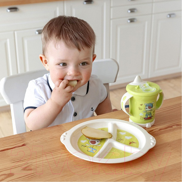 Изображение товара Поильник Пластишка 431304310 (270мл, салатовый)