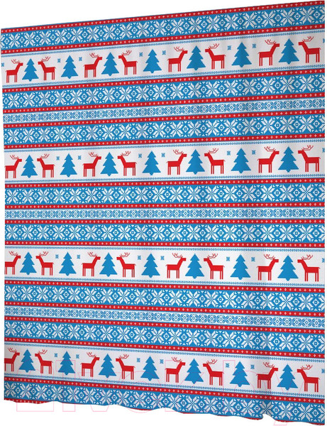 Изображение товара Шторка-занавеска для ванны JoyArty Зимние полосы / sc_20036