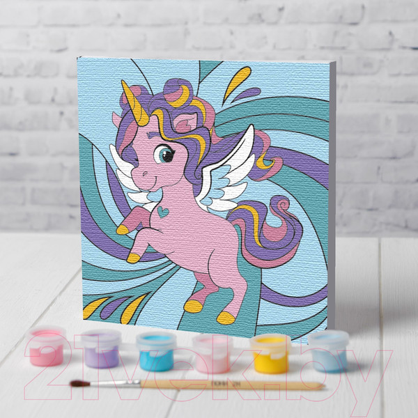 Изображение товара Картина по номерам Школа талантов Волшебный единорог / 4719044