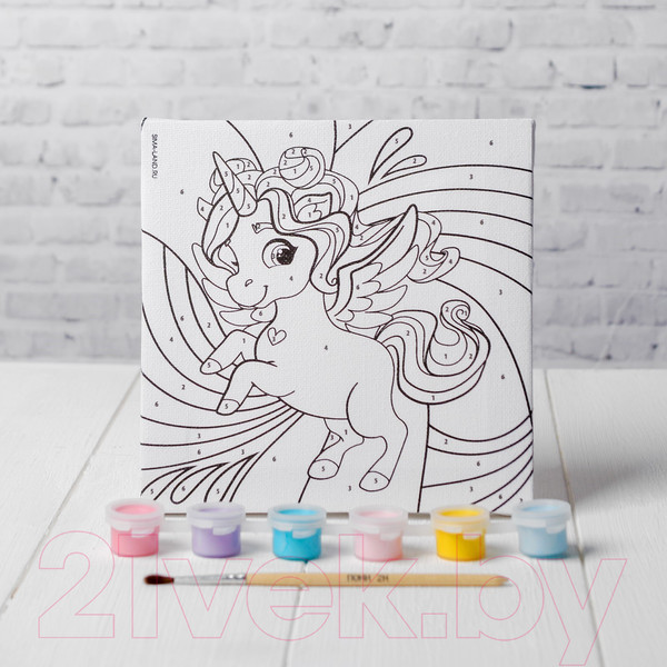 Изображение товара Картина по номерам Школа талантов Волшебный единорог / 4719044