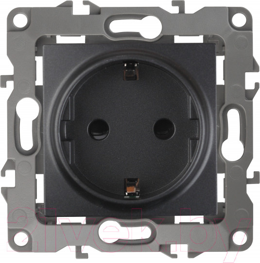 Изображение товара Розетка ЭРА Schuko 12-2102-05 / Б0014691 (антрацит)