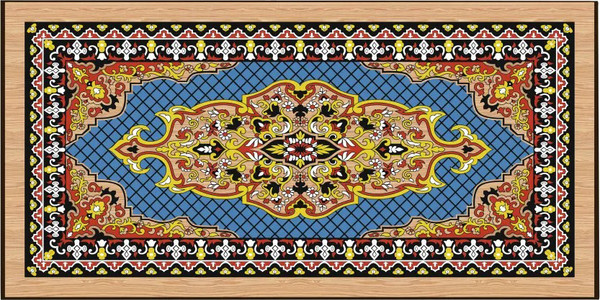 Изображение товара Набор настольных игр Partida Сирия. Голубые малые Нарды, шашки / rasgol40