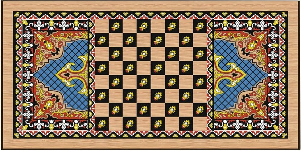Изображение товара Набор настольных игр Partida Сирия. Голубые малые Нарды, шашки / rasgol40