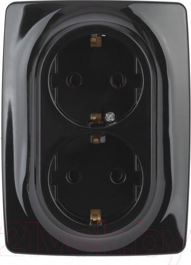 Изображение товара Розетка ЭРА Schuko 12-2106-06 / Б0031233 (черный)