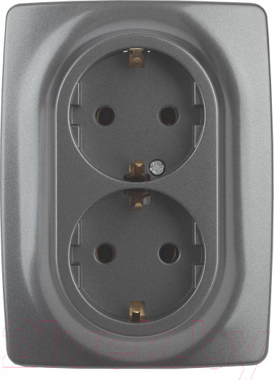 Изображение товара Розетка ЭРА Schuko 12-2108-12 / Б0036448 (графит)