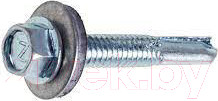 Изображение товара Саморез Starfix Кровельный 6.3х25 шайба с прокл. PT5 / SM-61745-2500 (2500шт, оцинкованный, увеличенное сверло)