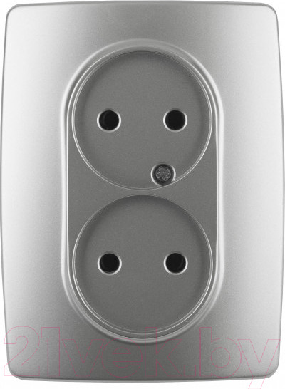 Изображение товара Розетка ЭРА 12-2107-03 / Б0031240 (алюминий)