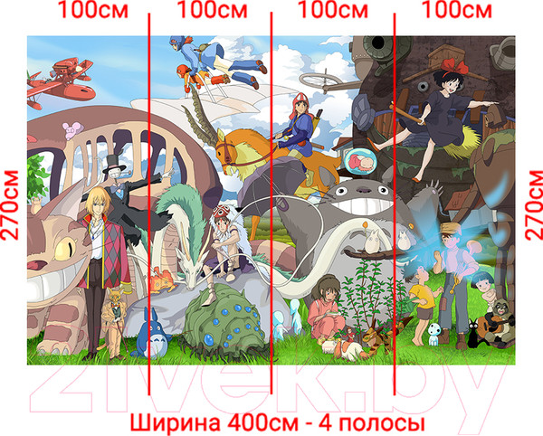 Изображение товара Фотообои листовые Arthata Fotooboi-Anime-147 (400x270)