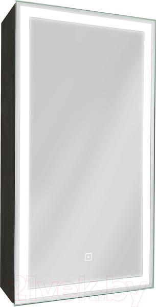 Изображение товара Шкаф с зеркалом для ванной Континент Mirror Box Black Led 35х65