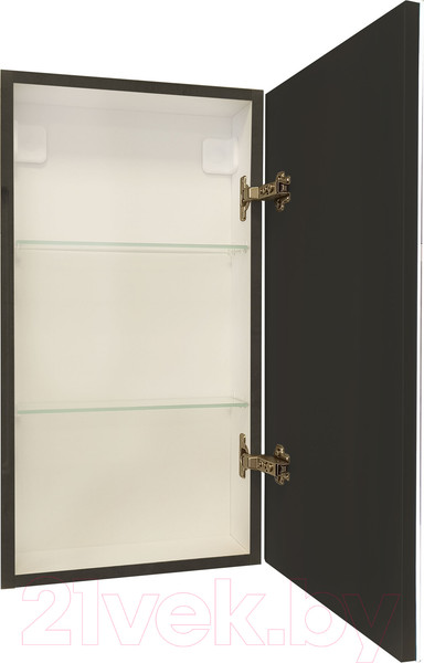 Изображение товара Шкаф с зеркалом для ванной Континент Mirror Box Black Led 35х65