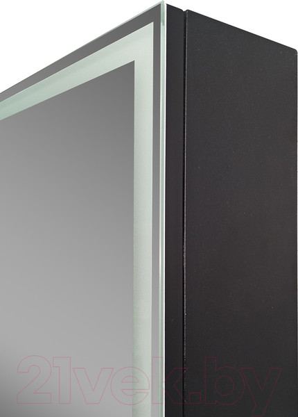 Изображение товара Шкаф с зеркалом для ванной Континент Mirror Box Black Led 60х80