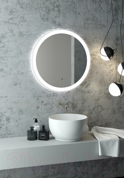 Изображение товара Зеркало Континент Planet White Led D 70 (с бесконтактным сенсором)