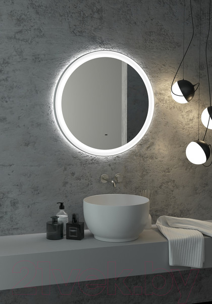 Изображение товара Зеркало Континент Planet White Led D 70 (с бесконтактным сенсором)
