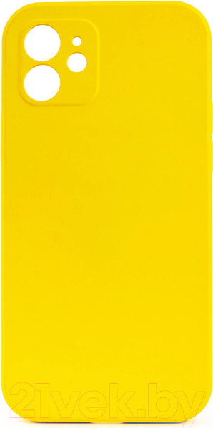 Изображение товара Чехол-накладка Case Coated для iPhone 12 (желтый)