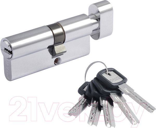 Изображение товара Цилиндровый механизм замка Нора-М ЛПУВ-90 50/40в (хром)