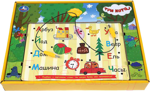 Изображение товара Развивающая игра Умка Электровикторина. Три Кота. Азбука и счет / HT662-R