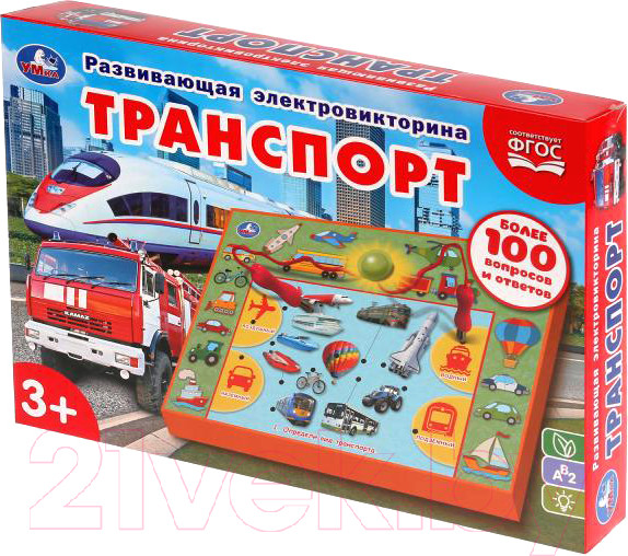 Изображение товара Развивающая игра Умка Электровикторина. Транспорт / HT665-R