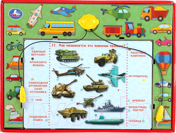 Изображение товара Развивающая игра Умка Электровикторина. Транспорт / HT665-R