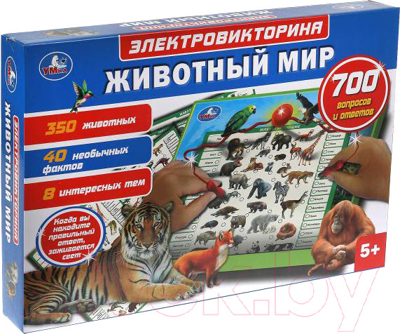 Изображение товара Развивающая игра Умка Электровикторина. Животный мир / HT887-R