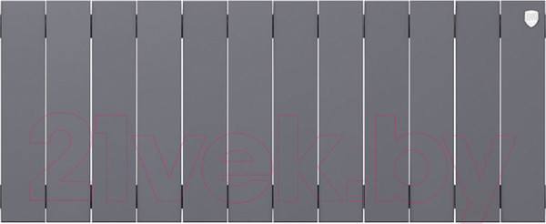 Изображение товара Радиатор биметаллический Royal Thermo PianoForte 300 Silver Satin (12 секций)