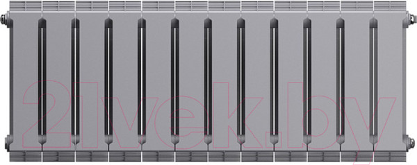 Изображение товара Радиатор биметаллический Royal Thermo PianoForte 300 Silver Satin (12 секций)