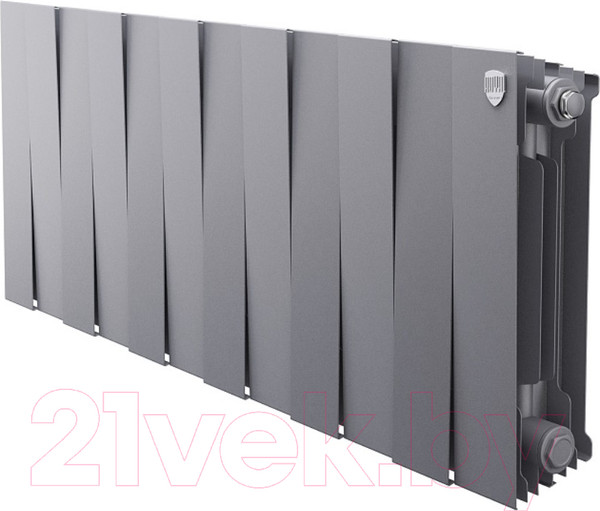Изображение товара Радиатор биметаллический Royal Thermo PianoForte 300 Silver Satin (12 секций)