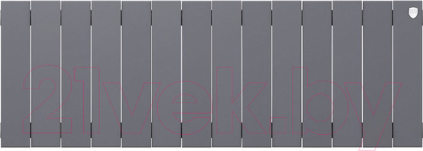 Изображение товара Радиатор биметаллический Royal Thermo PianoForte 300 Silver Satin (14 секций)
