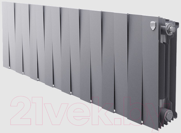 Изображение товара Радиатор биметаллический Royal Thermo PianoForte 300 Silver Satin (16 секций)