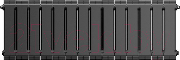 Изображение товара Радиатор биметаллический Royal Thermo PianoForte 300 Noir Sable (14 секций)