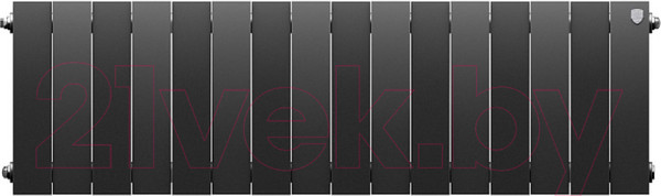 Изображение товара Радиатор биметаллический Royal Thermo PianoForte 300 Silver Noir Sable (16 секций)