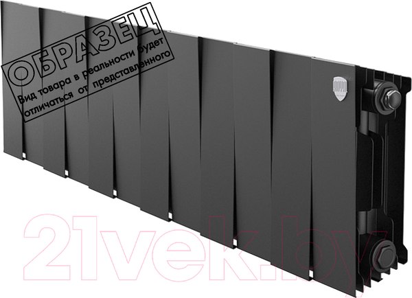 Изображение товара Радиатор биметаллический Royal Thermo Thermo PianoForte 200 Noir Sable (10 секций)