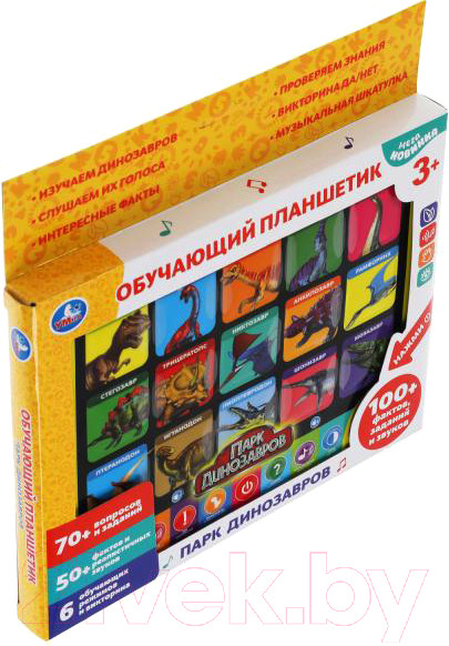 Изображение товара Развивающая игрушка Умка Обучающий планшетик Парк динозавров / HX82015-R30