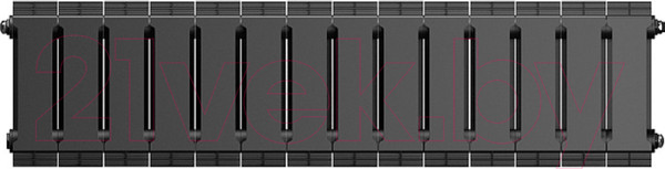 Изображение товара Радиатор биметаллический Royal Thermo PianoForte 200 Noir Sable (14 секций)