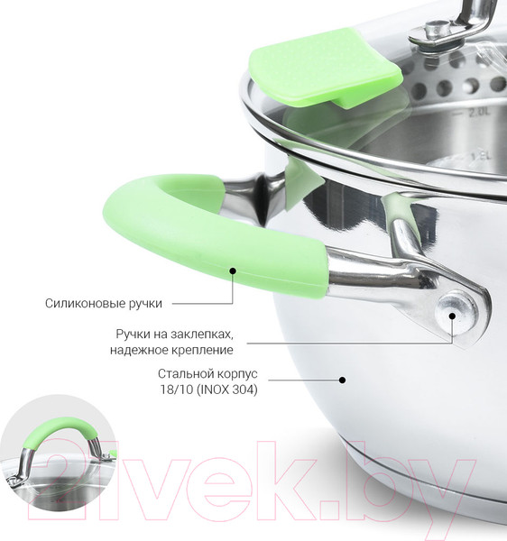 Изображение товара Кастрюля Fissman Charlotte 5500