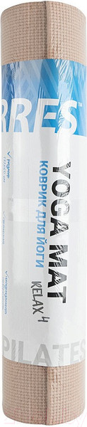Изображение товара Коврик для йоги и фитнеса Torres Relax 4 / YL12224P (пудровый)
