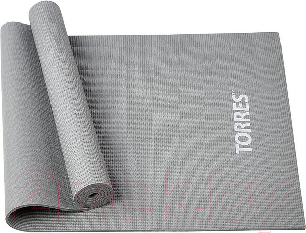 Изображение товара Коврик для йоги и фитнеса Torres Relax 6 / YL12236G (серый)
