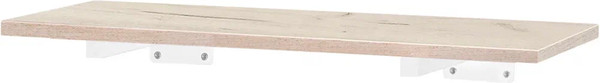 Изображение товара Полка Millwood Настенная с кронштейном 100x20 (дуб белый Craft/белый)