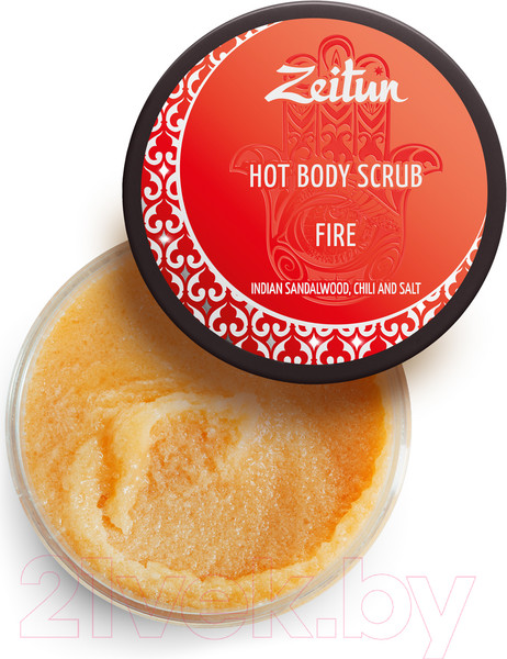 Изображение товара Скраб для тела Zeitun Огонь Горячий с индийским сандалом и чили (250мл)