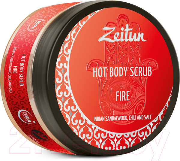 Изображение товара Скраб для тела Zeitun Огонь Горячий с индийским сандалом и чили (250мл)