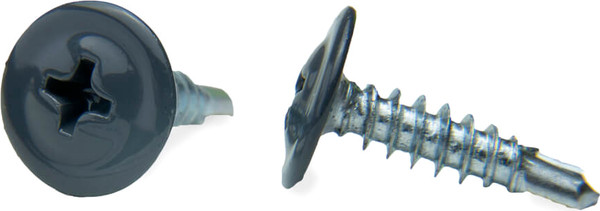 Изображение товара Саморез ЕКТ С прессшайбой 4.2x16 сверло / B009282 (100шт, RAL 7024)