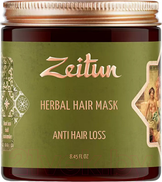 Изображение товара Маска для волос Zeitun Против выпадения волос С грязью Мертвого моря и амлой (250мл)