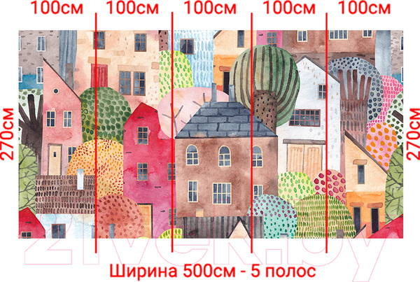 Изображение товара Фотообои листовые Arthata Fotooboi-Raznoe-88 (500x270)