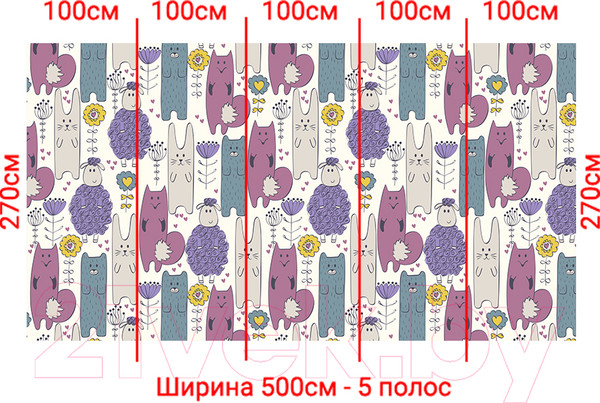 Изображение товара Фотообои листовые Arthata Fotooboi-Raznoe-90 (500x270)